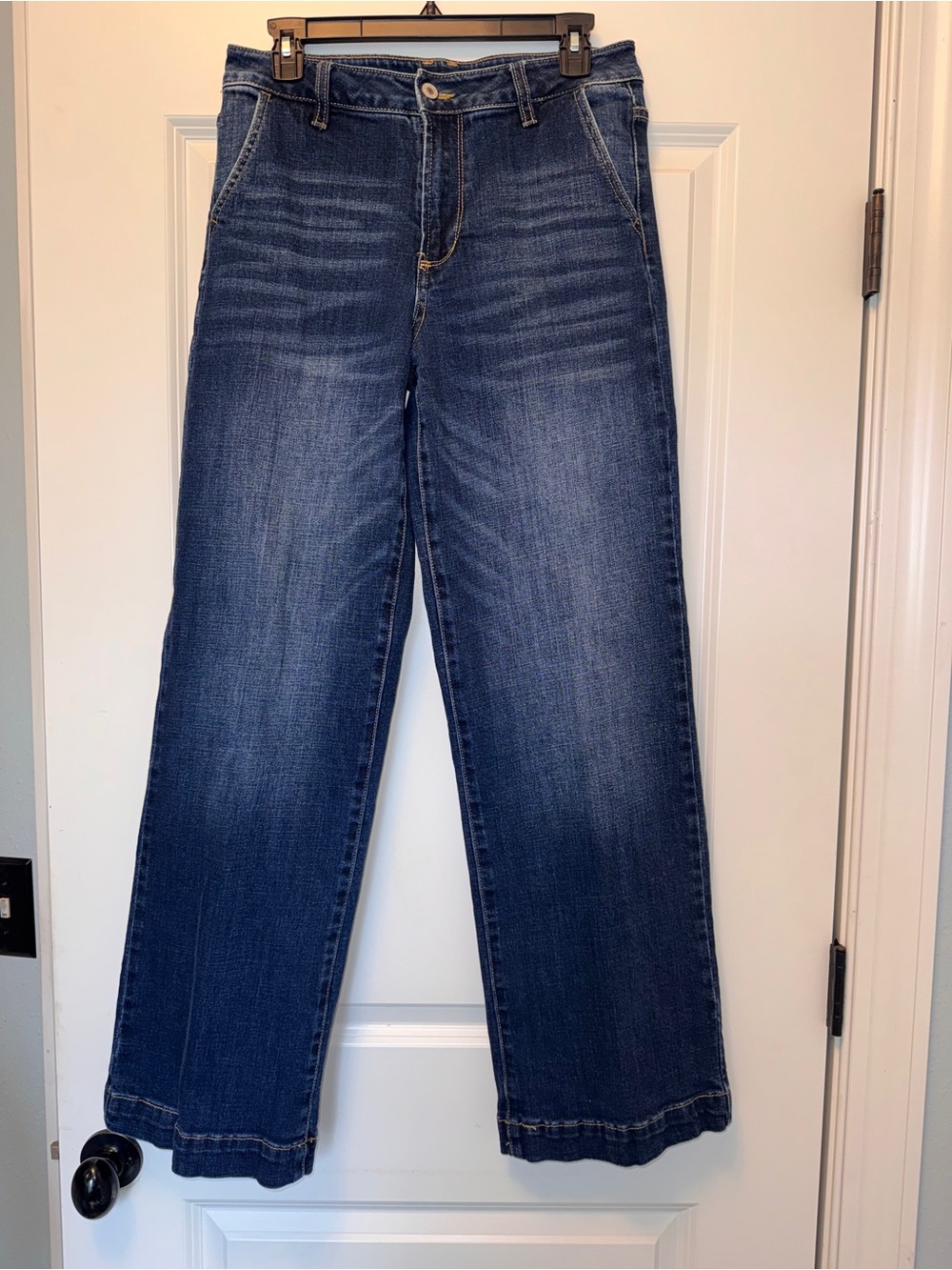 Kancan Wide-Leg Women's Jeans - Dark Blue Sz 9/28 - Picture 8 of 13